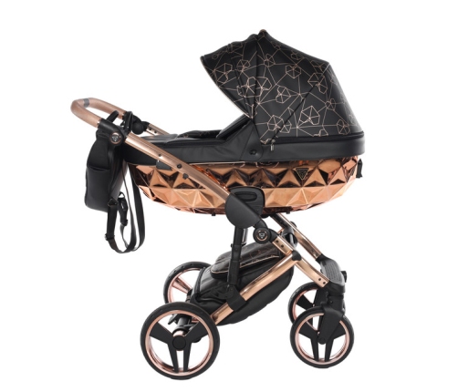Junama Heart 02 Black rose gold Детская коляска 2in1