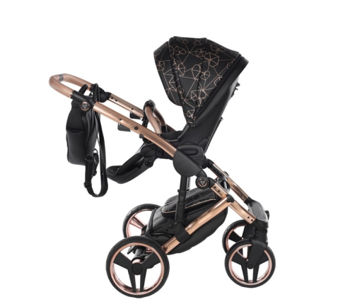 Junama Heart 02 Black rose gold Детская коляска 2in1