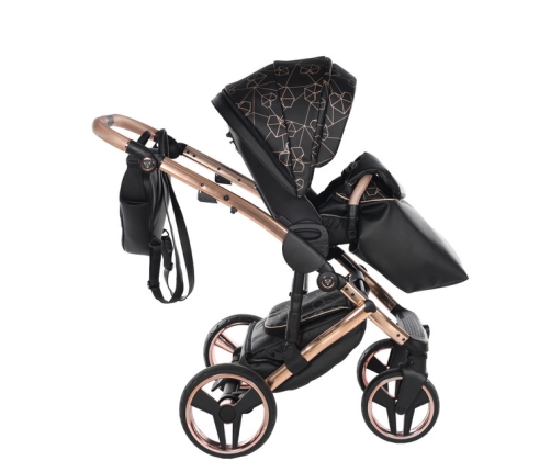 Junama Heart 02 Black rose gold Детская коляска 2in1