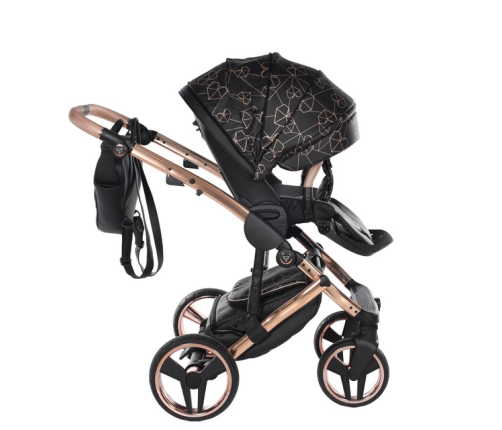 Junama Heart 02 Black rose gold Детская коляска 2in1