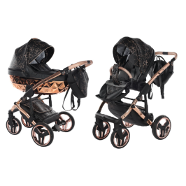 Junama Heart 02 Black rose gold Детская коляска 2in1