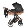Junama Heart 02 Black rose gold Bērnu rati 3in1