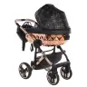 Junama Heart 02 Black rose gold Bērnu rati 3in1