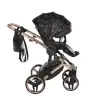 Junama Heart 02 Black rose gold Bērnu rati 3in1