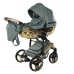 Junama Heart 03 Green gold Bērnu rati 2in1