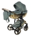Junama Heart 03 Green gold Bērnu rati 2in1