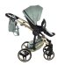 Junama Heart 03 Green gold Bērnu rati 3in1