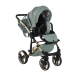 Junama Heart 03 Green gold Bērnu rati 3in1