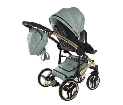 Junama Heart 03 Green gold Bērnu rati 3in1