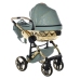 Junama Heart 03 Green gold Bērnu rati 3in1