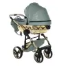 Junama Heart 03 Green gold Bērnu rati 3in1
