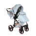 Junama Heart 05 Baby blue rose gold Bērnu rati 2in1