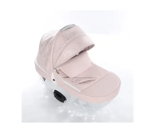 Junama Heart 06 Pink silver Bērnu rati 3in1