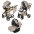 Junama Heart 07 Beige gold Bērnu rati 3in1
