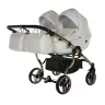 Junama Individual Duo White Gold Dvīņu rati 2in1