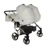 Junama Individual Duo White Gold Dvīņu rati 2in1