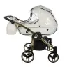 Junama Individual Duo White Gold Dvīņu rati 2in1