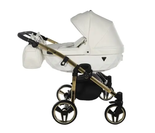 Junama Individual Duo White Gold Dvīņu rati 2in1