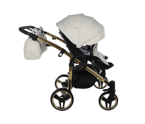 Junama Individual Duo White Gold Dvīņu rati 3in1