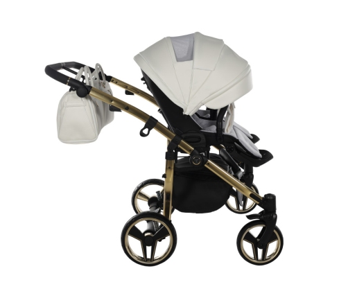 Junama Individual Duo White Gold Dvīņu rati 3in1