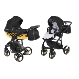 Junama Mirror Col.02 Black gold Детская коляска 2 в 1