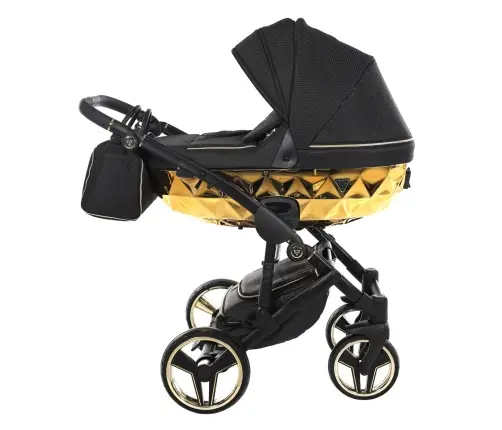 Junama Mirror Col.02 Black gold Детская коляска 3 в 1