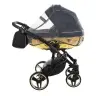 Junama Mirror Col.02 Black gold Детская коляска 3 в 1
