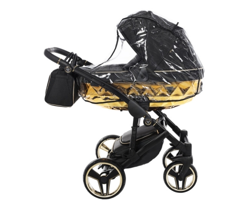 Junama Mirror Col.02 Black gold Bērnu rati 3in1