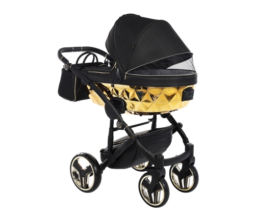 Junama Mirror Col.02 Black gold Bērnu rati 3in1