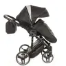 Junama Mirror Col.03 Black silver Bērnu rati 2in1