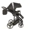 Junama Mirror Col.03 Black silver Bērnu rati 2in1