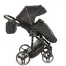 Junama Mirror Col.03 Black silver Bērnu rati 3in1