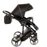 Junama Mirror Col.03 Black silver Bērnu rati 3in1