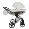 Junama Mirror Col.04 White silver Bērnu rati 2in1