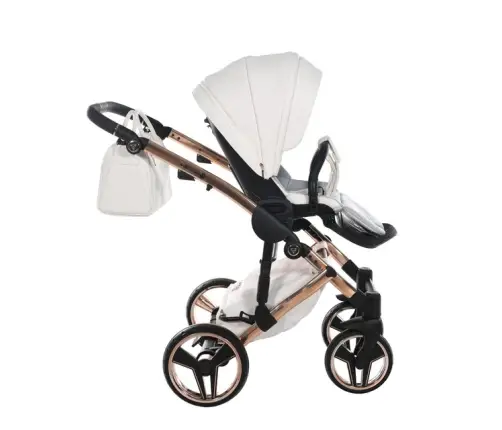 Junama Mirror Col.05 White rose gold Bērnu rati 2in1