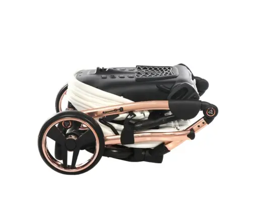 Junama Mirror Col.05 White rose gold Bērnu rati 3in1