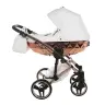 Junama Mirror Col.05 White rose gold Bērnu rati 3in1