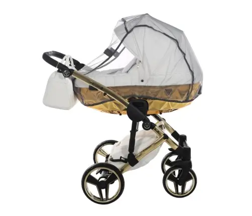 Junama Mirror Col.06 White gold Bērnu rati 3in1