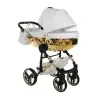 Junama Mirror Col.06 White gold Bērnu rati 3in1