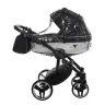 Junama Mirror Satin Col.01 Silver Bērnu rati 2in1