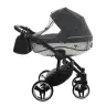 Junama Mirror Satin Col.01 Silver Bērnu rati 2in1