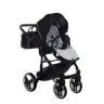 Junama Mirror Satin Col.01 Silver Bērnu rati 2in1