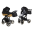 Junama Mirror Satin Col.03 Black gold Bērnu rati 2in1