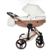 Junama Mirror Satin Col.05 White rose gold Bērnu rati 2in1