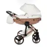 Junama Mirror Satin Col.05 White rose gold Bērnu rati 2in1