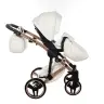 Junama Mirror Satin Col.05 White rose gold Bērnu rati 2in1