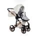 Junama Mirror Satin Col.05 White rose gold Bērnu rati 2in1