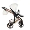 Junama Mirror Satin Col.05 White rose gold Bērnu rati 2in1