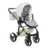 Junama Mirror Satin Col.06 White gold Детская коляска 2 в 1