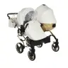 Junama Mirror Satin Duo 06 White Gold Dvīņu rati 2in1